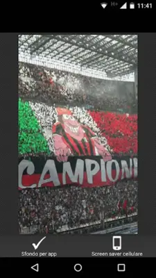 Milan - Canzoni del Tifosi android App screenshot 1